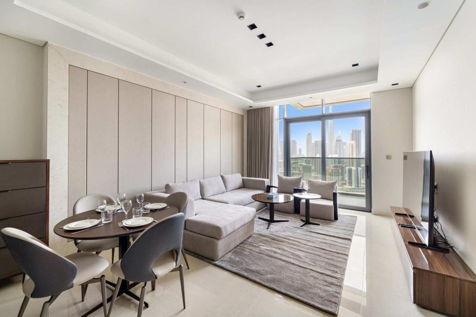 Luxury 1br W Burj Khalifa View In Business Bay *
